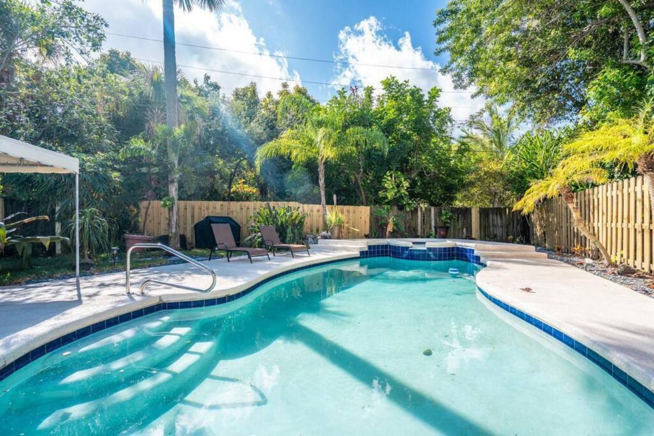 Wilton Tropical Oasis With Heated Pool And Hot Tub Fort Lauderdale