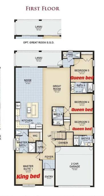 ☀️12br Paradise W/ Game & Pool/spa☀️