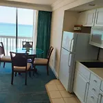 Oceanfront Studio Condo With Balcony View Of Beach And Ocean In Daytona Beach Resort 1011 With 4 Pools Tiki Bar Grill