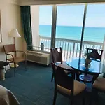 Oceanfront Studio Condo With Balcony View Of Beach And Ocean In Daytona Beach Resort 1011 With 4 Pools Tiki Bar Grill