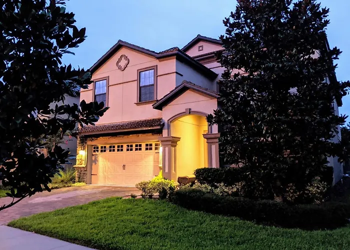 Villa 9Br Luxury Near Disney With Pool, Spa, Free Parking, Wifi, Waterpark