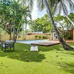 Tranquil Poolside Bliss Pergola Deck Turf Yard