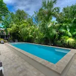 Waterfront Pink House With Private Dock & Pool
