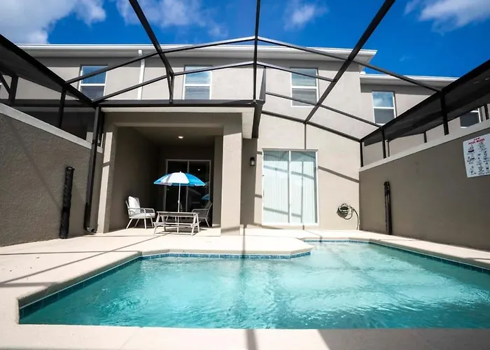 Gorgeous 4 Bedroom W Screened Pool Close To Disney 2653