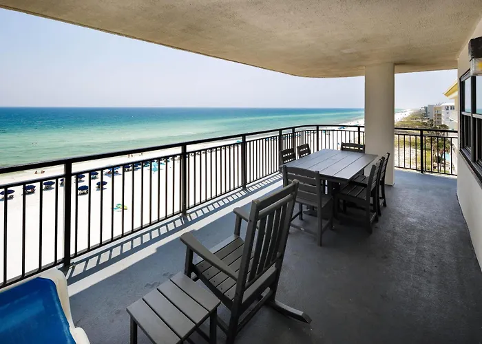 Nautilus 1701 Gulf Front 2 Bedroom Large Penthouse Huge Wrap Around Balcony
