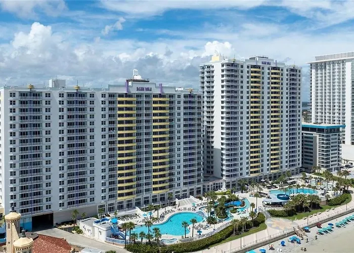 2 Bedroom Resort Condo Direct Oceanfront Wyndham Ocean Walk - Daytona Funland 2226