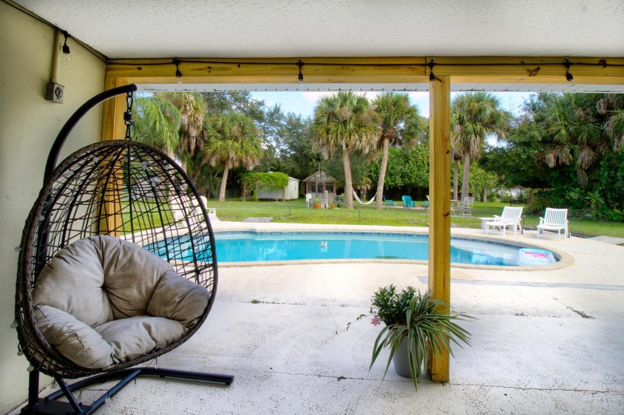 Pool House With One Of A Kind Garden *
