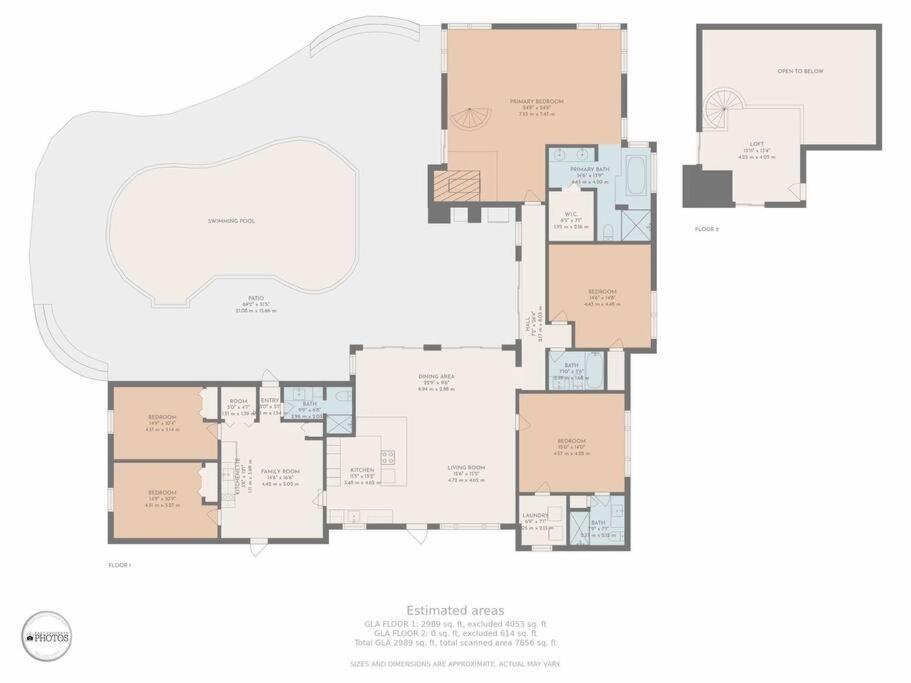 Rare Hidden Getaway Heated Pool 1.5 Acres! Sleeps 16