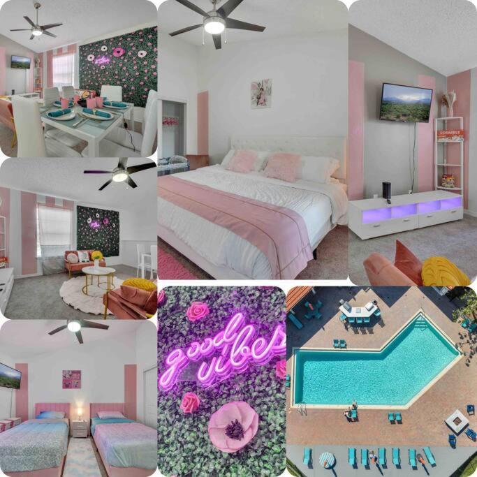 Remodeled Cozy Pink Themed Family Unit - 10 Mins From Kissimmee