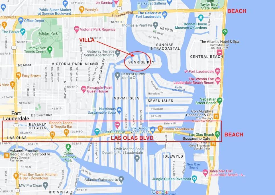 Villakey- Luxe Waterfront 5min To Holiday home Fort Lauderdale