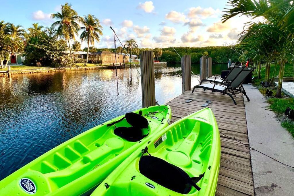 Waterfront Tropical Oasis, Htd Pool-hottub-kayaks * Fort Lauderdale