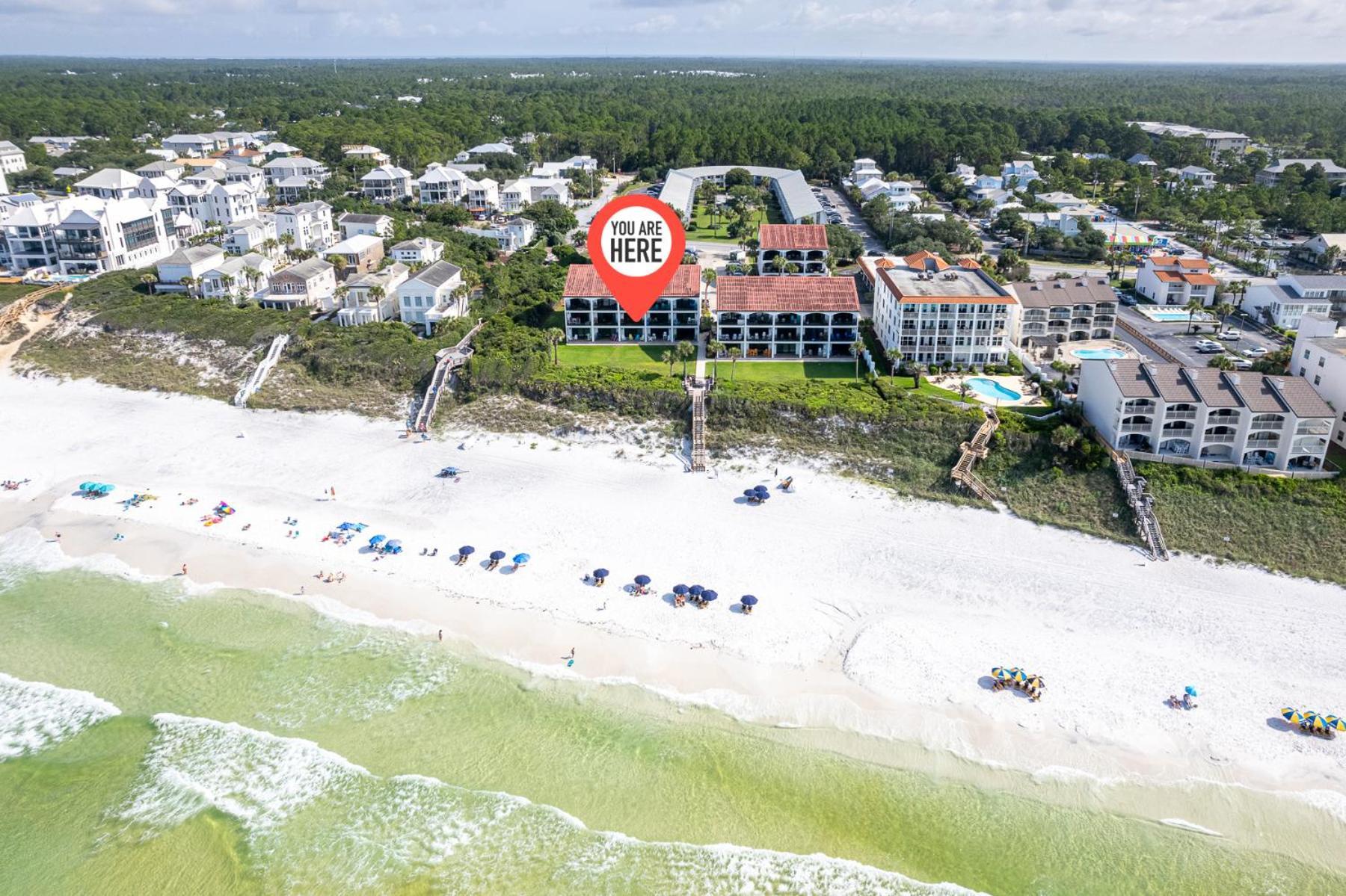 Paradise Palms, Renovated 30a Gulf Front Condo, Sleeps 6, Private Beach Access & 2 Bikes *