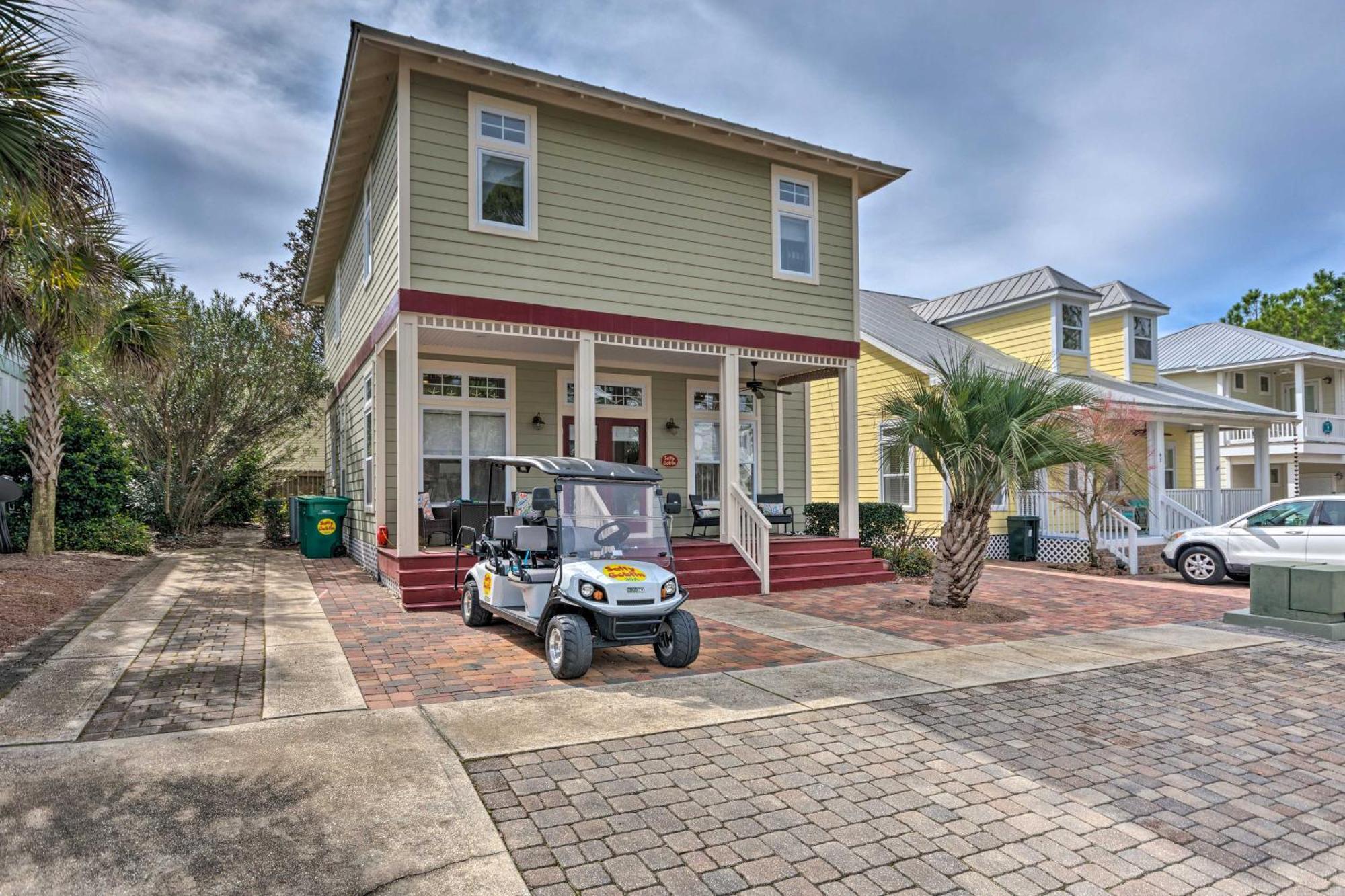 Upscale Getaway With Pool And Golf Cart *