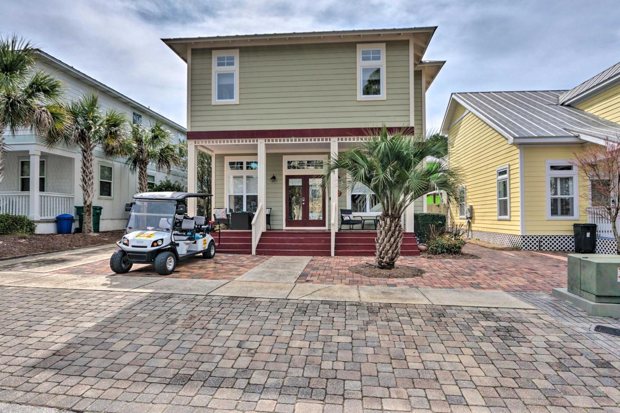 Upscale Getaway With Pool And Golf Cart