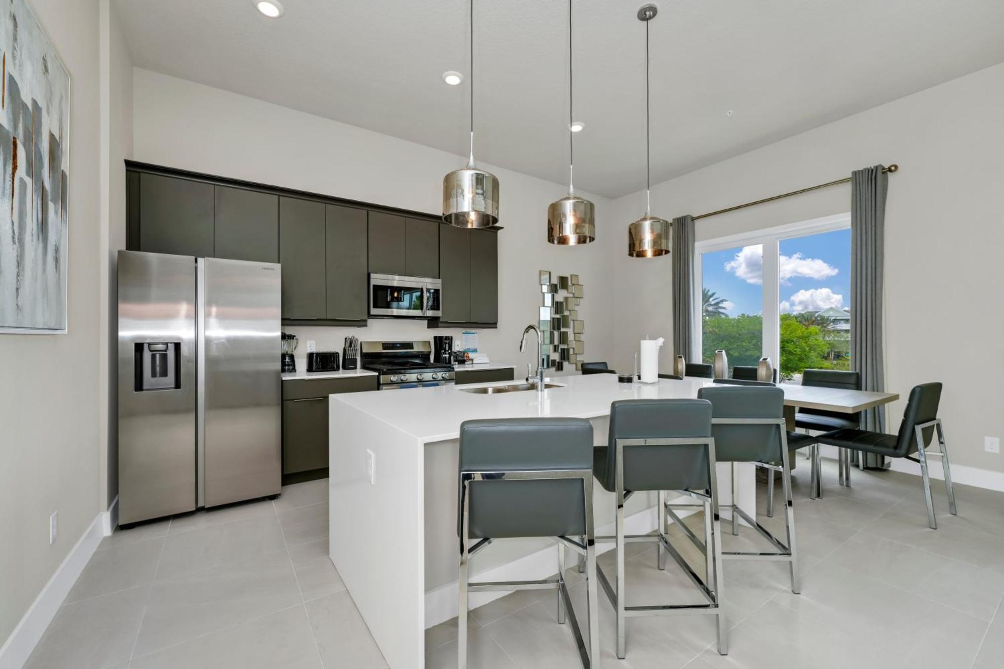 Spacious Modern With Pool Table, Rooftop Terrace And Large Loft Reunion Water Park Access Near At Spectrum Orlando By Rentyl B34-246 * Kissimmee