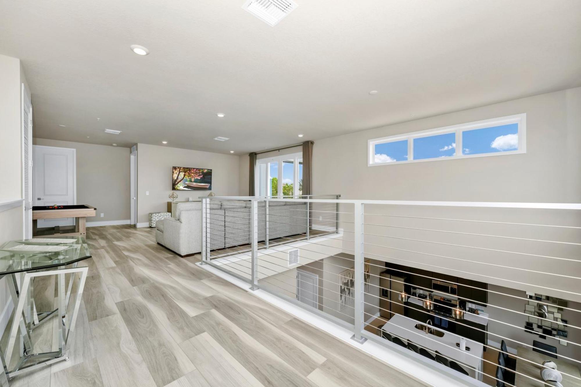 Spacious Modern With Pool Table, Rooftop Terrace And Large Loft Reunion Water Park Access Near At Spectrum Orlando By Rentyl B34-246 Apartment Kissimmee