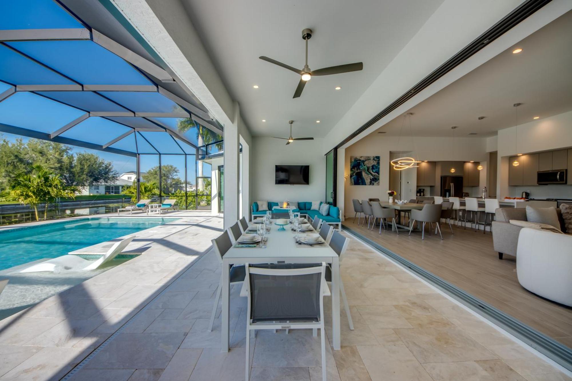 Villa Brandnew Villa-puresun At Canal Intersection, Heated Saltwater Pool And Spa, Facing South *