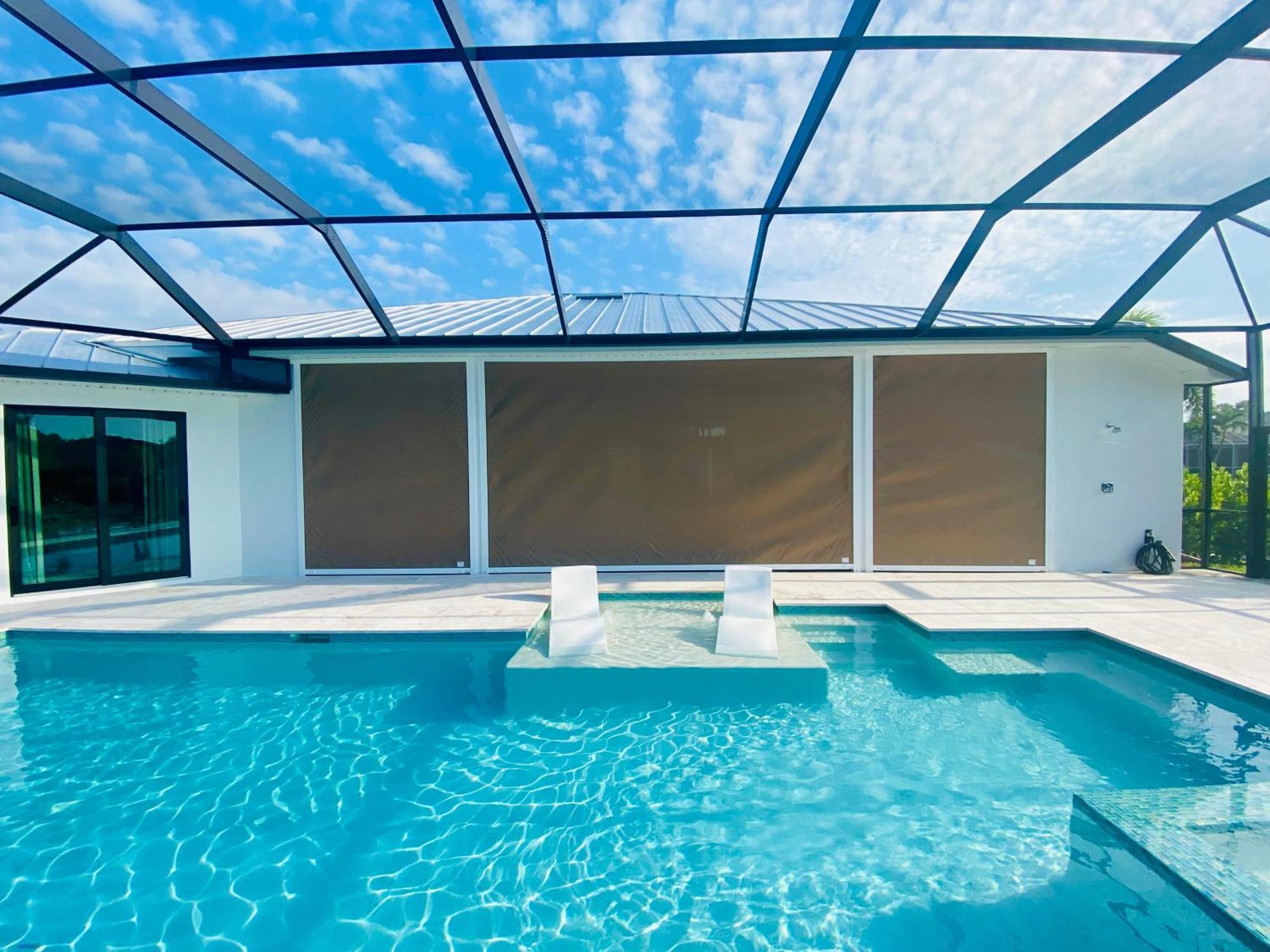 Brandnew Villa-puresun At Canal Intersection, Heated Saltwater Pool And Spa, Facing South * Cape Coral