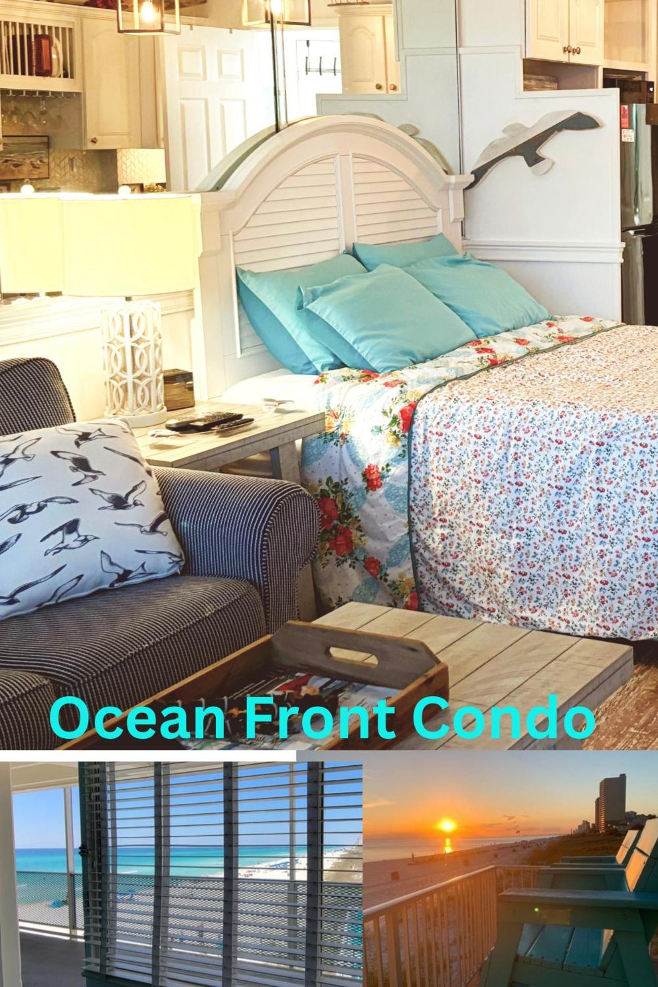 Couples Getaway, Honeymoon Sweet, Perfectly Cozy Front With Kitchen, Pool, Free Parking,check-in At Door Aparthotel Panama City Beach