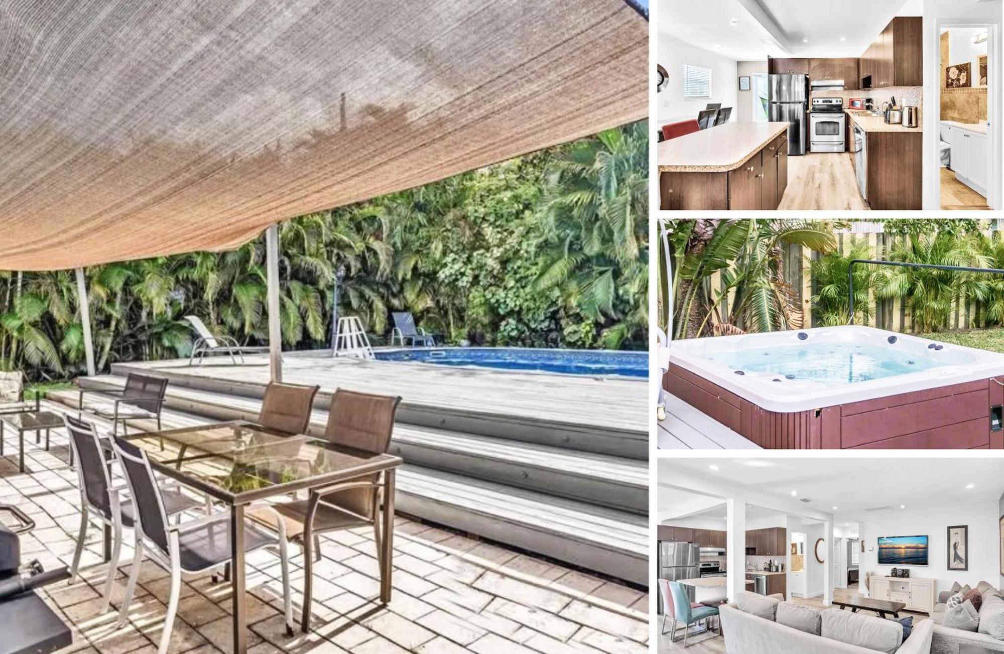 Cozy 3 - 2, Heated Pool & Jacuzzi, 10 Min And Olas Fort Lauderdale