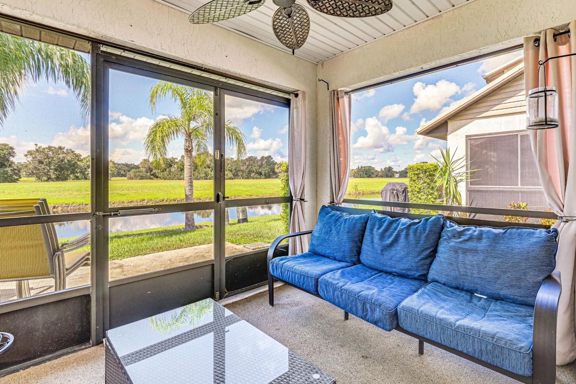 Sunny Canal-view With Lanai In Sebring!
