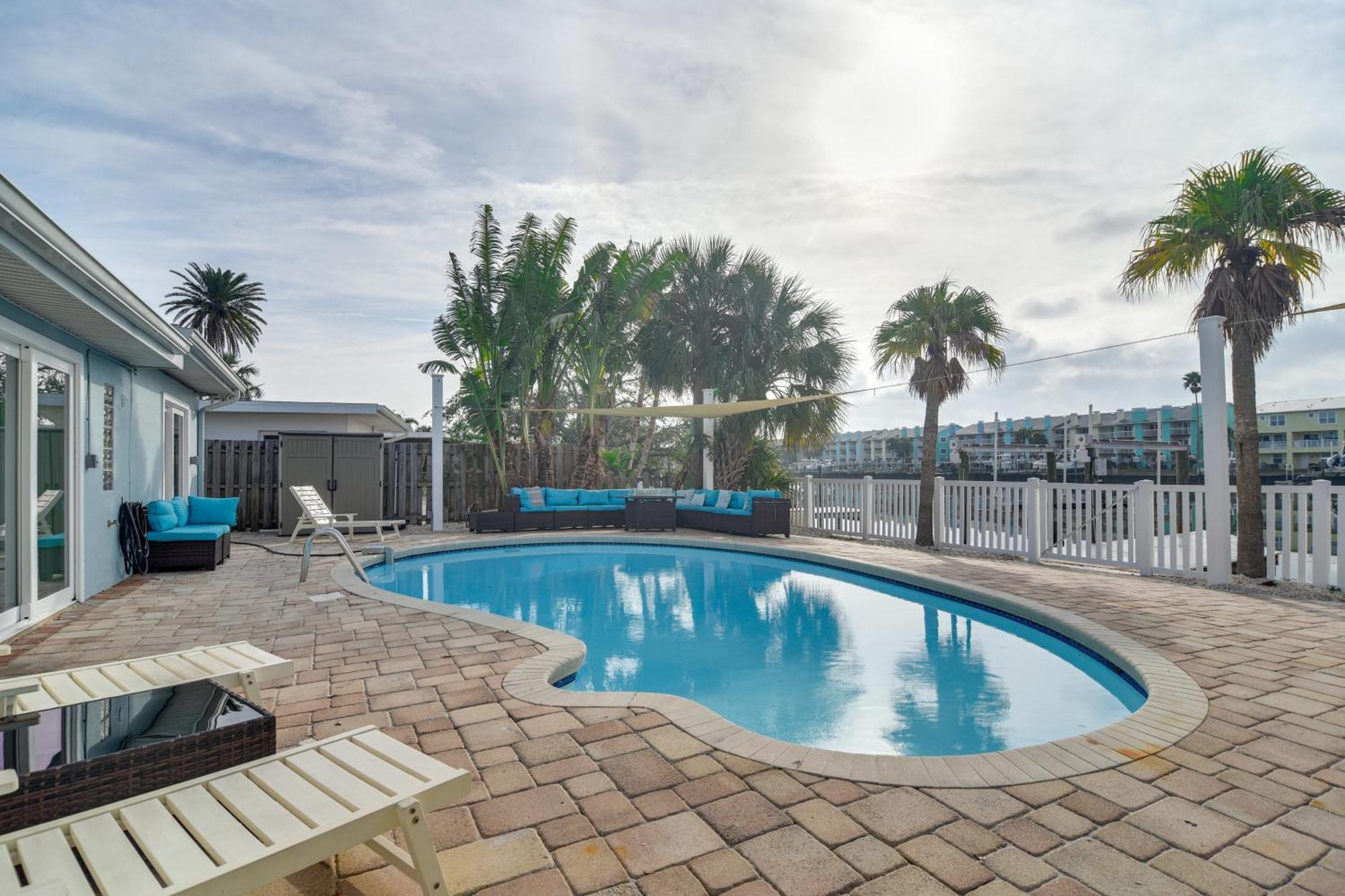 Canal-front With Private Pool And Dock!