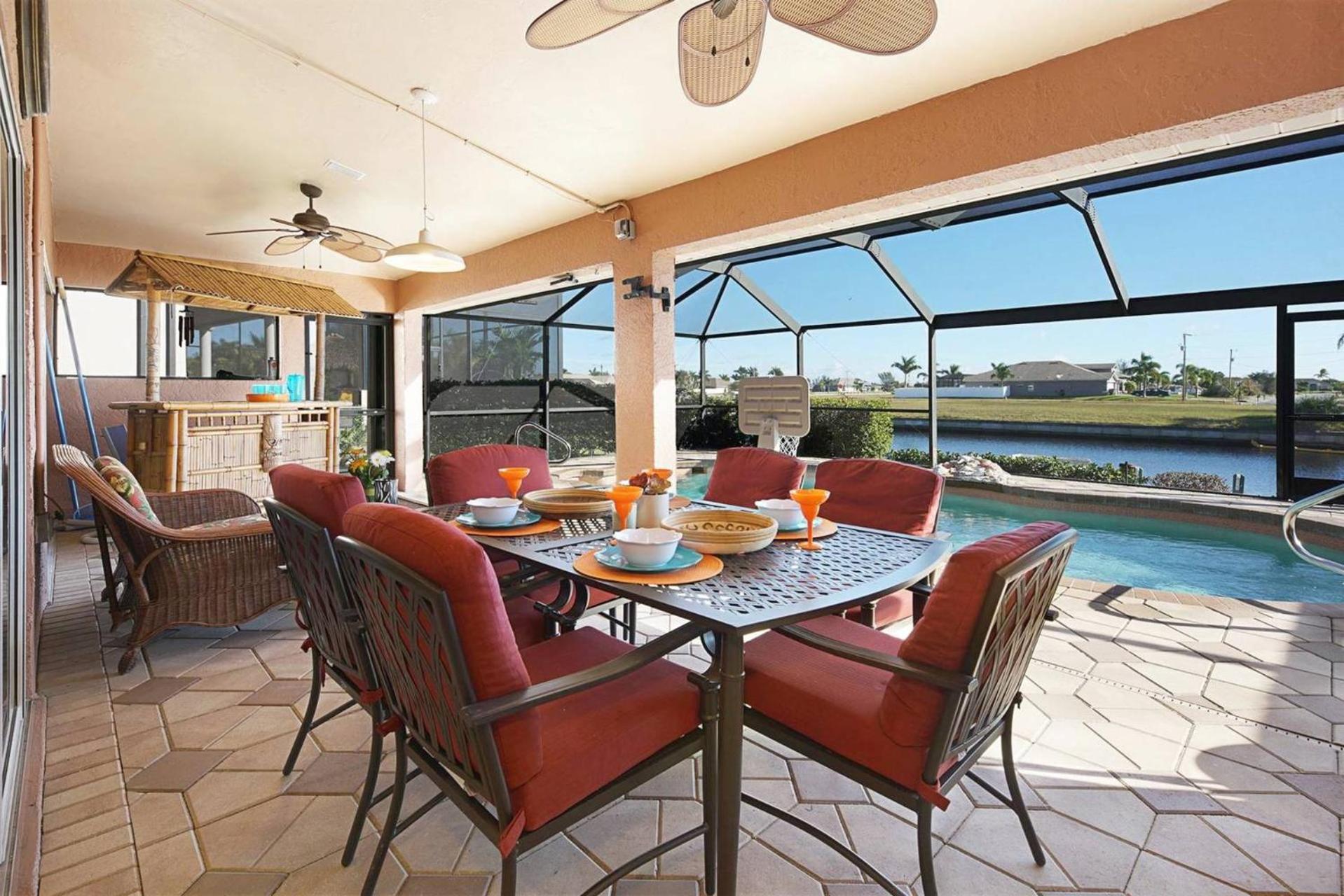Villa Spacious Electric-heated Pool On Gulf-access Canal With Bikes - Joan Matlacha