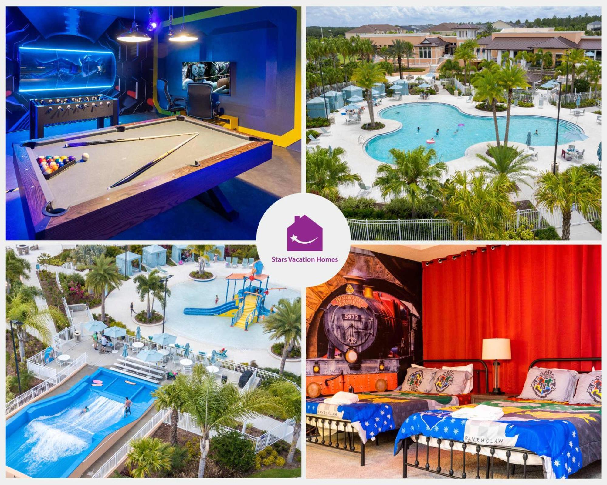 Holiday home 9012 Flowrider Surf Clubhouse Magical With Game Inside *