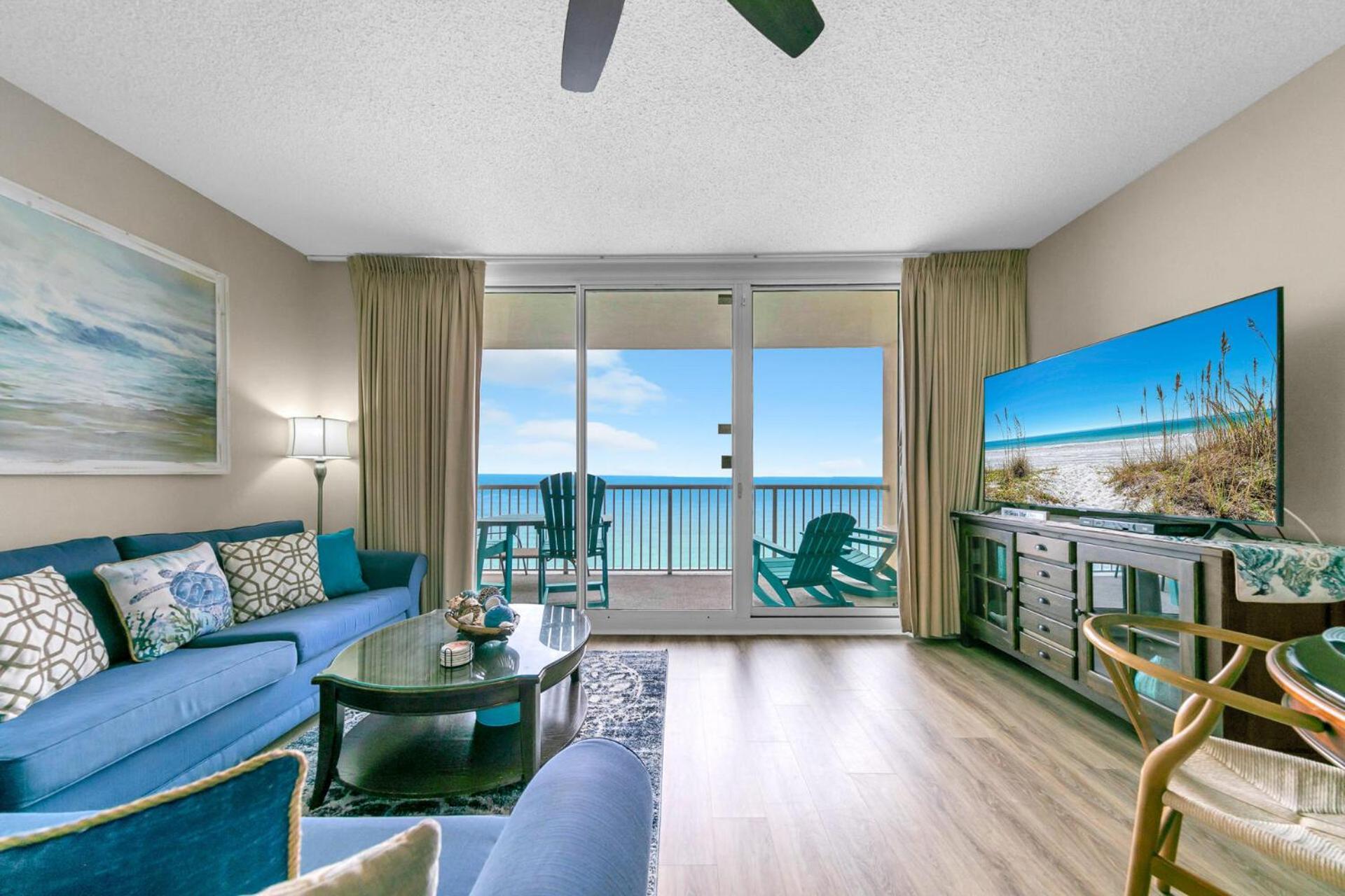 Aparthotel Stunning Ocean & Sunset Views, Direct Access With 2 King Bedrooms At Panama Beach, Fl *