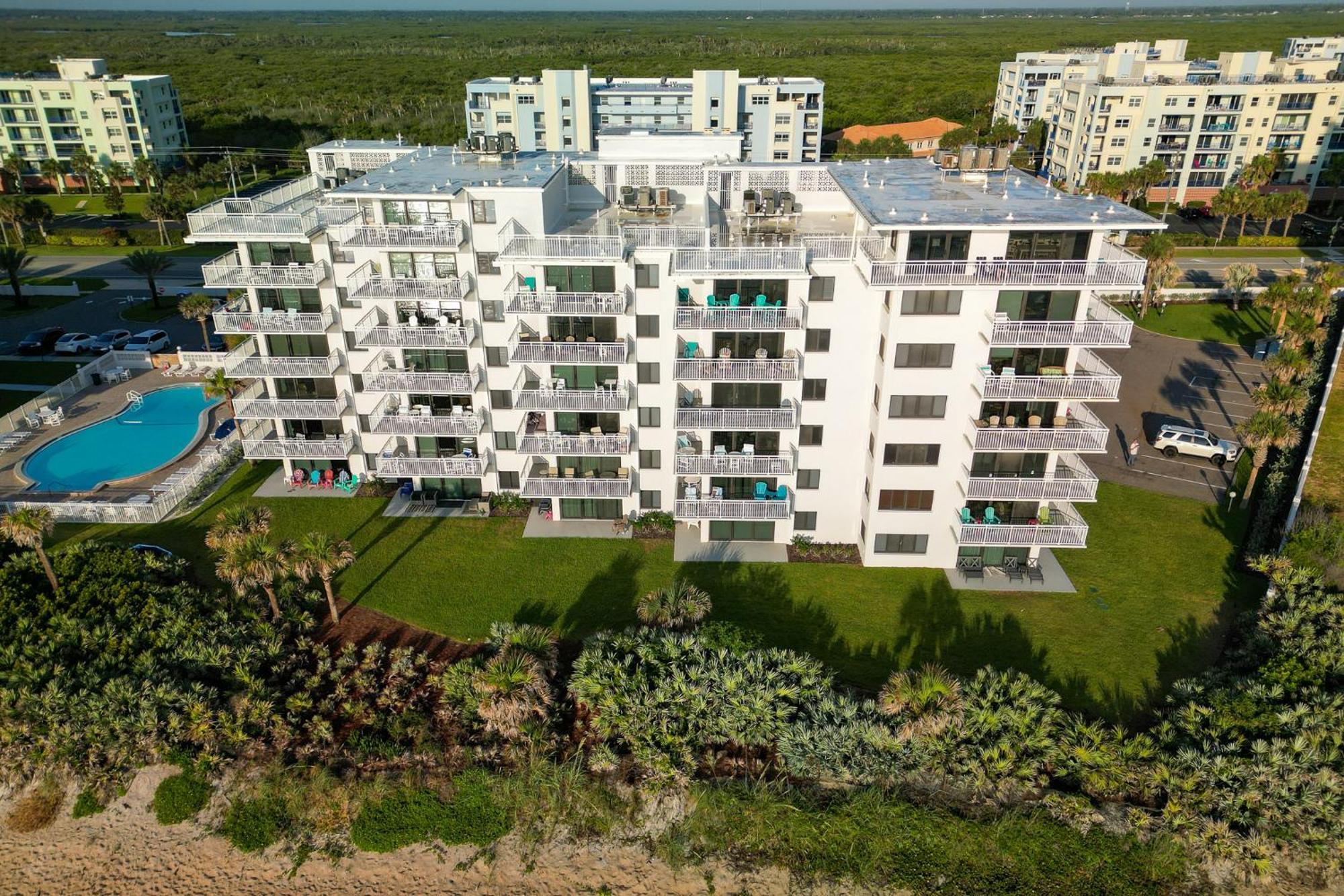Large Balcony With Direct Oceanfront Views And Access To Complex Pool