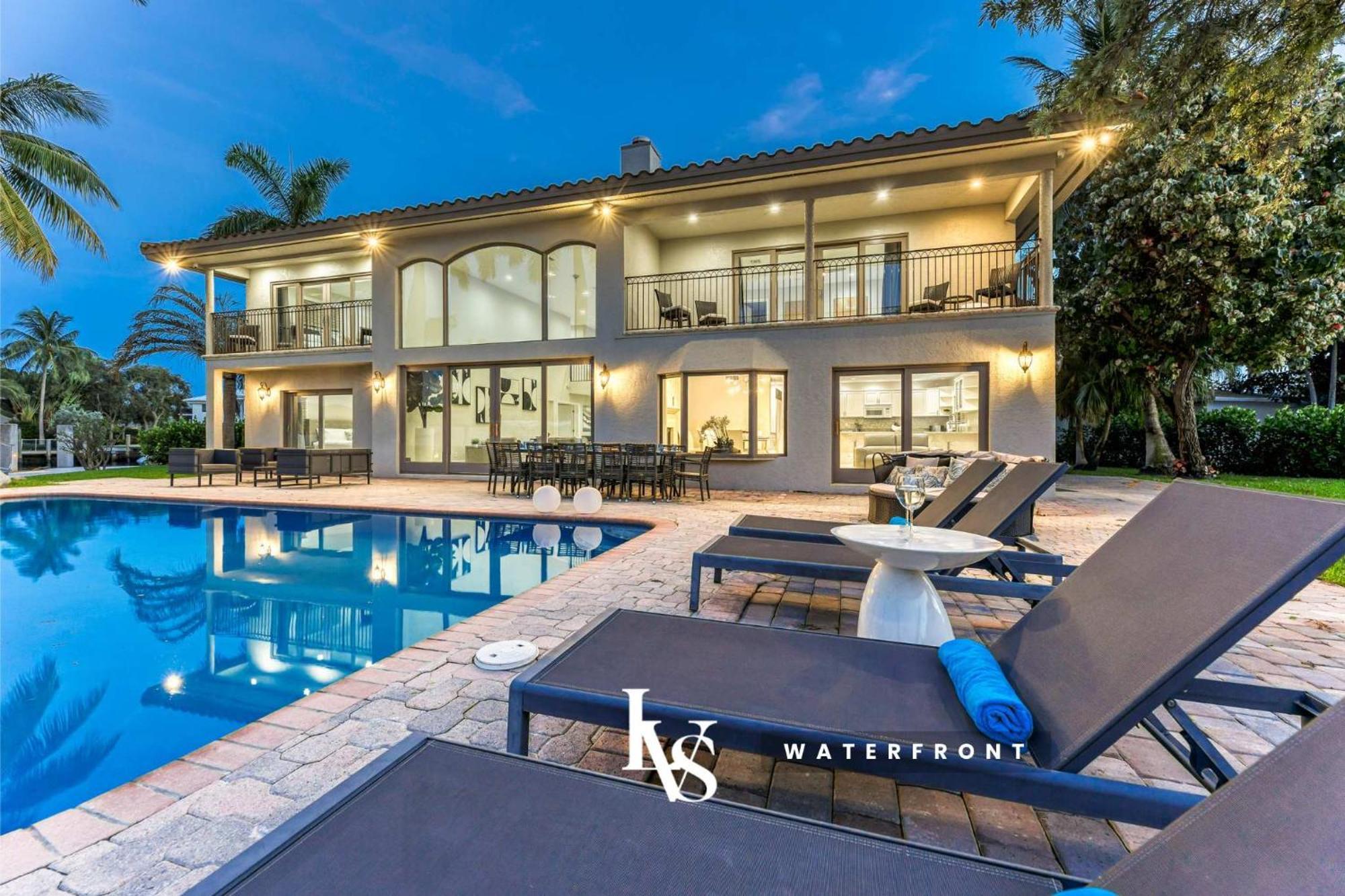 Villakey- Luxe Waterfront 5min To * Fort Lauderdale