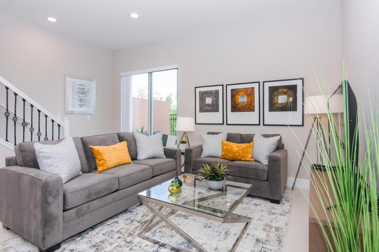 Magical Townhouse With Balcony At Summerville Orlando Su7528