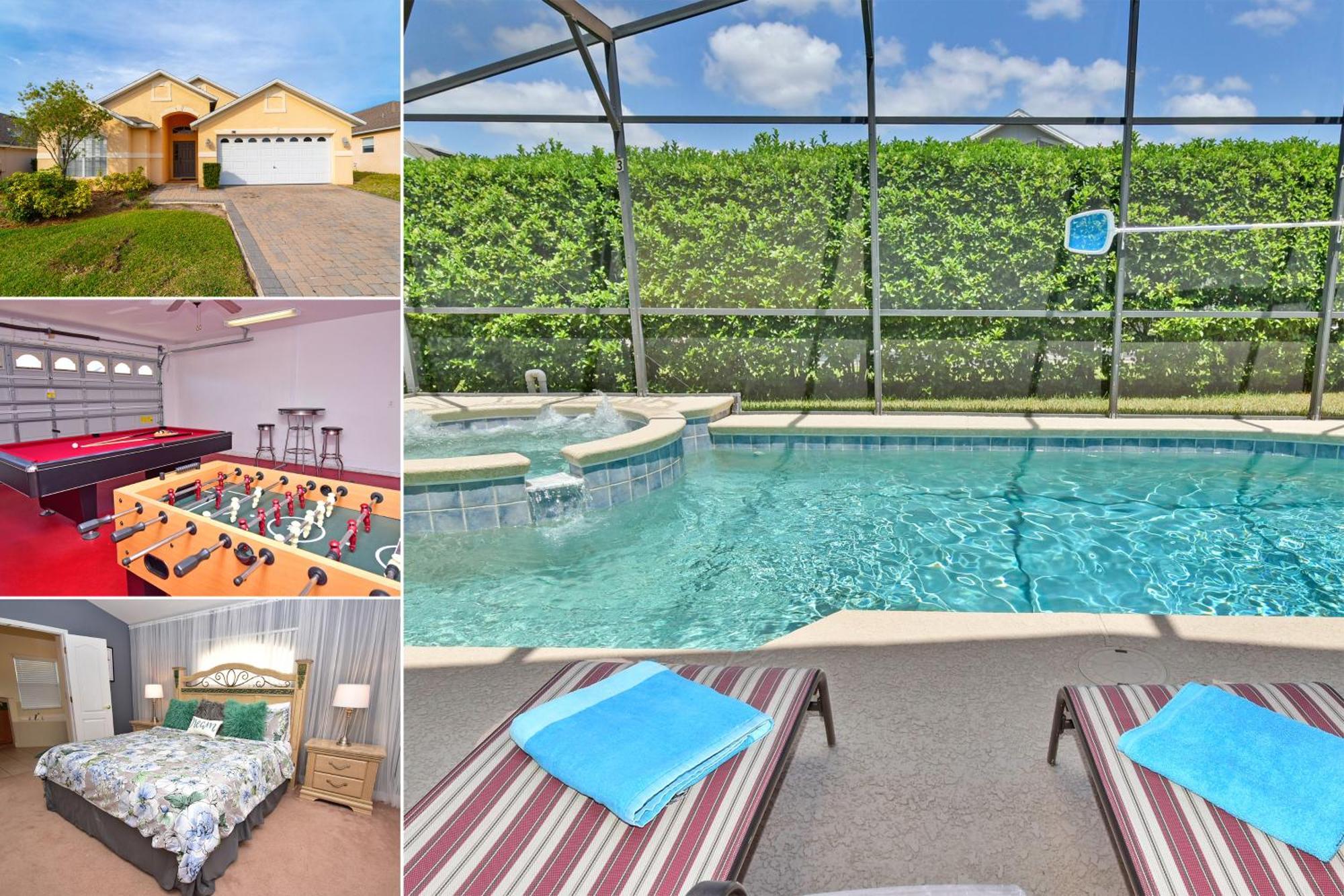Comfortable Pool With & Games Close To * Davenport
