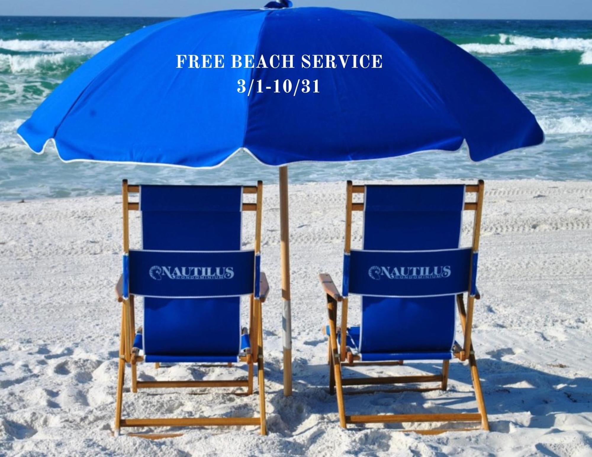 Nautilus 2411 Gulf View 2 Bedroom 4th Floor Free Service Fort Walton Beach