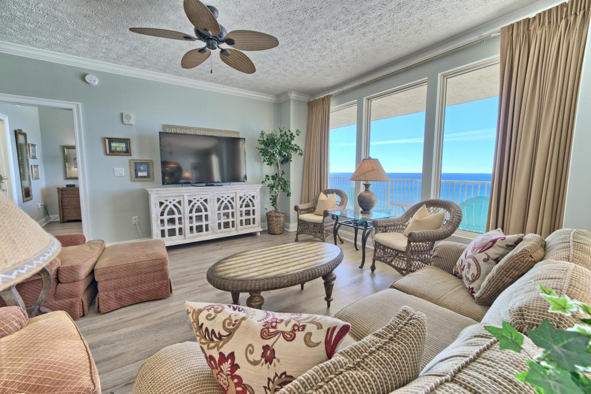 Tropical Gulf Front With Picnic Area & Grills - Unit 0802 * Panama City Beach